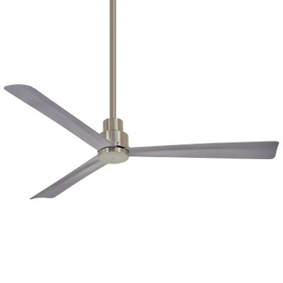 Minka Aire Simple Outdoor Ceiling Fan - Color: Silver - Blade Color: Silver