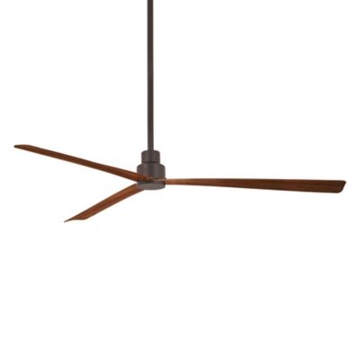 Minka Aire Simple Outdoor Ceiling Fan - Color: Bronze - Blade Color: Maple 