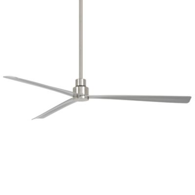 Minka Aire Simple Outdoor Ceiling Fan - Color: Silver - Blade Color: Silver