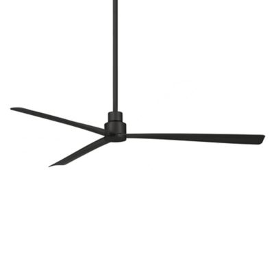 Minka Aire Simple Outdoor Ceiling Fan - Color: Black - Blade Color: Black -