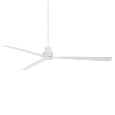 Minka Aire Simple Outdoor Ceiling Fan - Color: White - Blade Color: White -