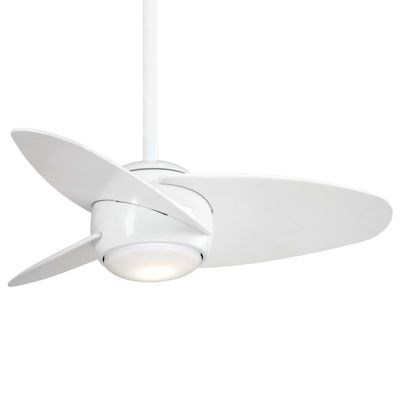 Minka Aire Slant 36-Inch Fan - Color: White - Number of Blades: 3 - F410L-W