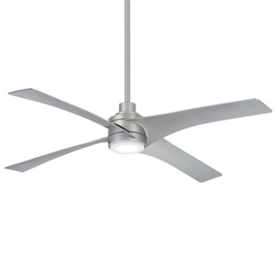 Minka Aire Swept LED Ceiling Fan - Color: Silver - Blade Color: Silver - F5