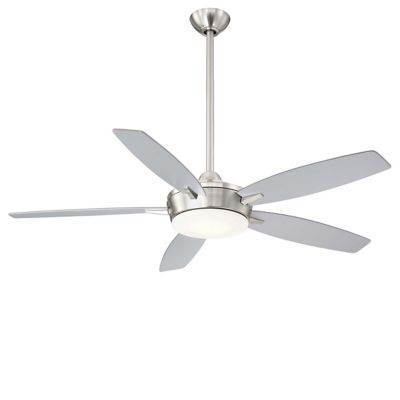 Minka Aire Espace LED Ceiling Fan - Color: Nickel - Number of Blades: 5 - F