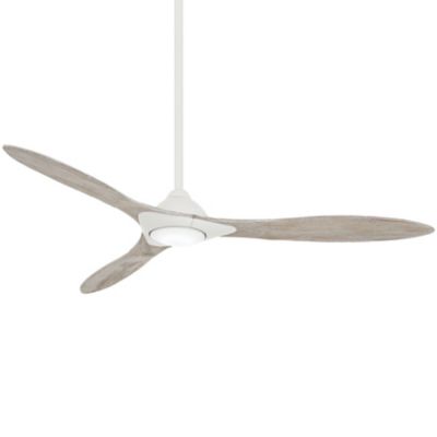 Minka Aire Sleek LED Smart Ceiling Fan - Color: White - Number of Blades: 3 - F868L-WHF
