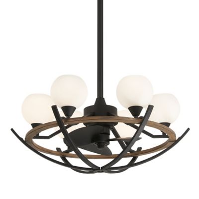 Minka Aire Marilyn Aire Delier Chandelier with Fan - Color: Black - Number 