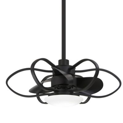 Minka Aire Gordon Aire-Delier LED Chandelier with Fan - Color: Black - Numb