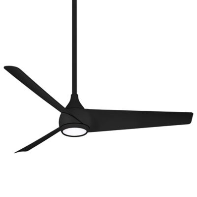 Minka Aire Twist LED Smart Ceiling Fan - Color: Black - F678L-CL