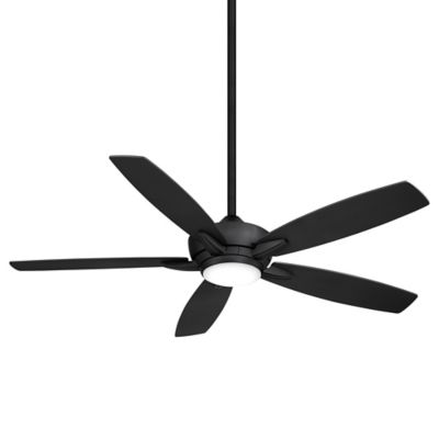 Minka Aire Kelvyn LED Ceiling Fan with CCT Selectable Light - Color: Black 