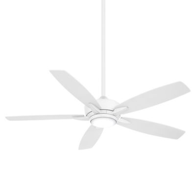 Minka Aire Kelvyn LED Ceiling Fan with CCT Selectable Light - Color: White 