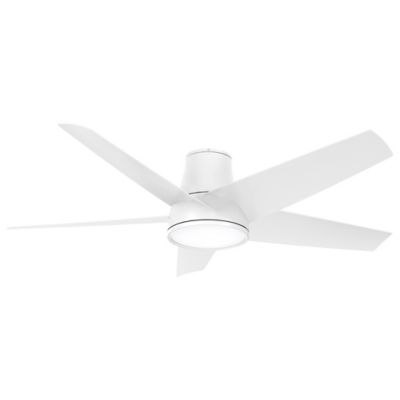 Minka Aire Chubby II LED Flushmount Smart Ceiling Fan - Color: White - Numb