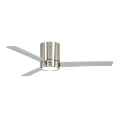 Minka Aire Roto Flushmount LED Ceiling Fan - Color: Silver - F644L-BN