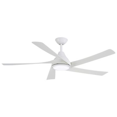 Minka Aire Transonic LED Ceiling Fan - Color: White - Blade Color: White - 