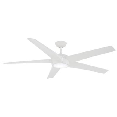 Minka Aire Skymaster LED Ceiling Fan - Color: White - Blade Color: Flat Whi