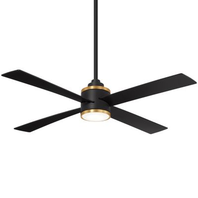 Minka Aire Falco LED Ceiling Fan - Color: Black - Blade Color: Coal Black -