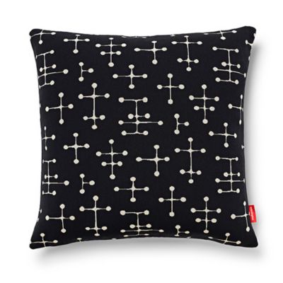 Small Dot Pattern Pillow, Black