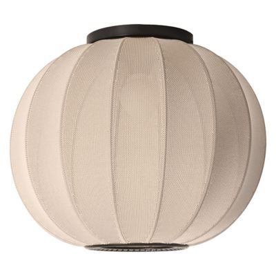 Made By Hand Knit-Wit Wall / Flushmount Light in Silver, Size: Medium
