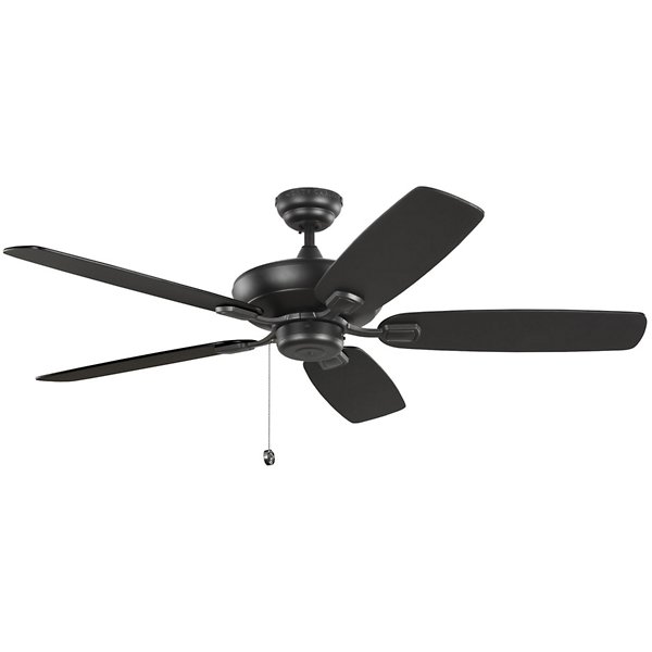 Alder & Ore Emerson Max Ceiling Fan - Color: Black - Blade Color: Midnight Black with American Walnut and Midnight Black Blades