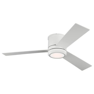 56" Generation Lighting Clarity Max Ceiling Fan in White, 3 Blades