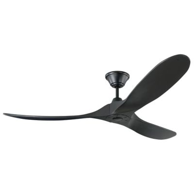 Visual Comfort Fan Maverick Ceiling Fan - Color: Matte - Blade Color: Black