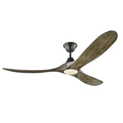 Visual Comfort Fan Maverick Ceiling Fan - Color: Antique - Blade Color: Lig