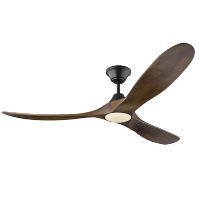 Visual Comfort Fan Maverick Ceiling Fan - Color: Matte - Blade Color: Walnu