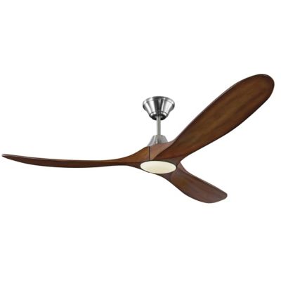 Visual Comfort Fan Maverick Ceiling Fan - Color: Brushed Stainless Steel - 