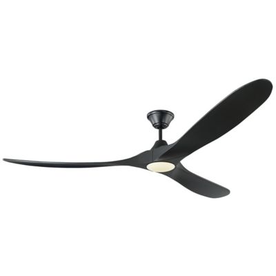 Visual Comfort Fan Maverick Max LED Ceiling Fan - Color: Black - Blade Colo