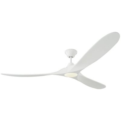 Visual Comfort Fan Maverick Max LED Ceiling Fan - Color: White - Blade Colo