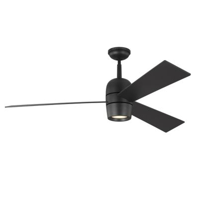 Visual Comfort Fan Alba LED Ceiling Fan - Color: Black - Blade Color: Midni