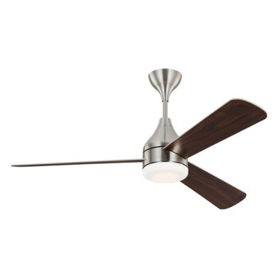 Visual Comfort Fan Streaming Smart LED Ceiling Fan - Color: Silver - 3STMSM