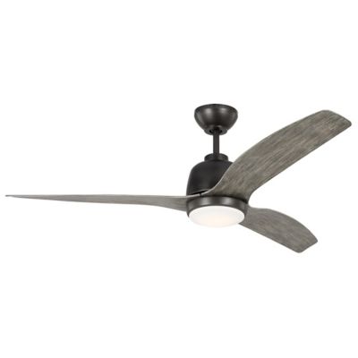 Visual Comfort Fan Avila LED Ceiling Fan - Color: Black - 3AVLR54AGPD