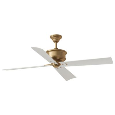 Visual Comfort Fan Subway Ceiling Fan - Color: Brass - 4SBWR56HAB