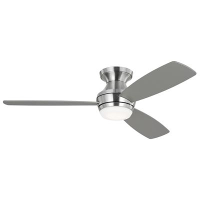 Visual Comfort Fan Ikon LED Flushmount Ceiling Fan - Color: Silver - 3IKR52