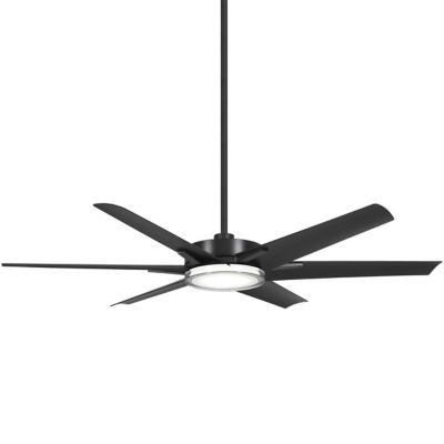 Minka Aire Deco Outdoor CCT LED Ceiling Fan- Wet-Rated - - Color: Black - F