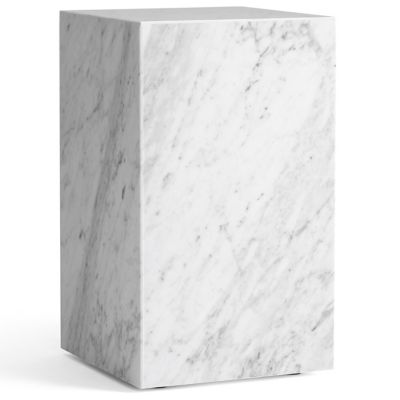 Audo Copenhagen Plinth Tall Side Table - Color: White - 7020630