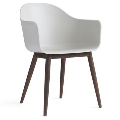 Audo Copenhagen Harbour Dining Armchair, Wood Base - Color: White - 9350639