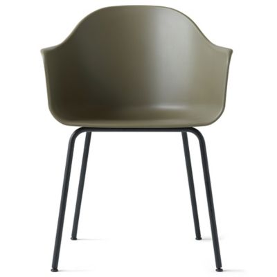 Audo Copenhagen Harbour Side Chair, Steel Base in Green