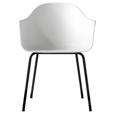 Audo Copenhagen Harbour Side Chair, Steel Base - Color: White - 9340539-000