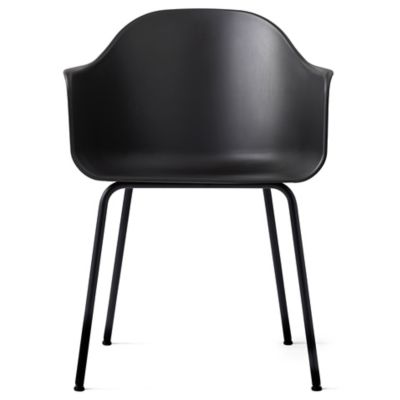 Audo Copenhagen Harbour Side Chair, Steel Base in Black