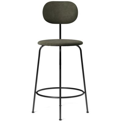 Audo Copenhagen Afteroom Plus Upholstered Bar / Counter Stool - Color: Blac