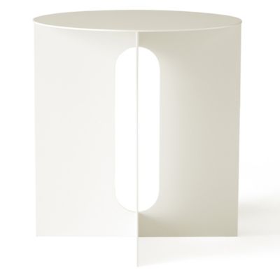 Audo Copenhagen Androgyne Side Table, Metal Base in Cream
