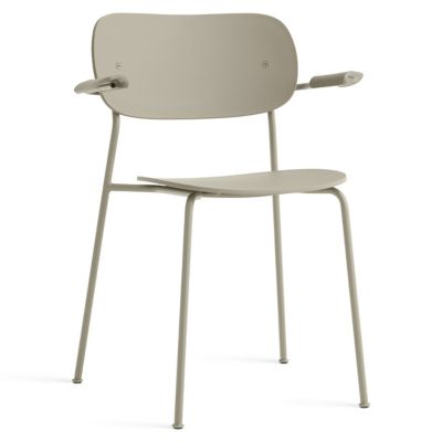 Audo Copenhagen Co Armchair, Partially Upholstered in Green