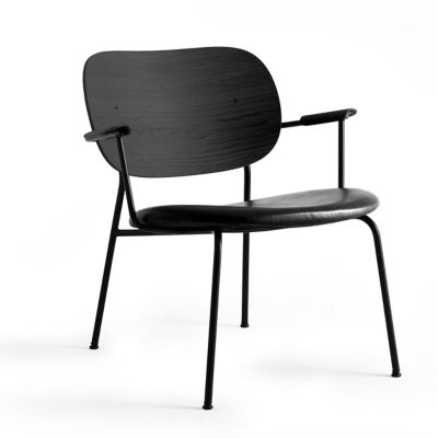 Audo Copenhagen Co Lounge Chair, Partially Upholstered - Color: Black - 119