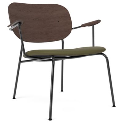 Audo Copenhagen Co Lounge Chair, Partially Upholstered in Brown