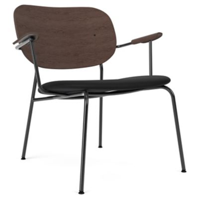 Audo Copenhagen Co Lounge Chair, Partially Upholstered in Black