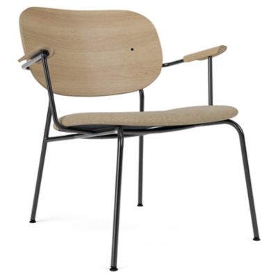 Audo Copenhagen Co Lounge Chair, Partially Upholstered in Beige