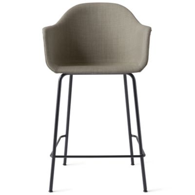 Audo Copenhagen Harbour Upholstered Bar/Counter Stool - Color: Brown - 9343