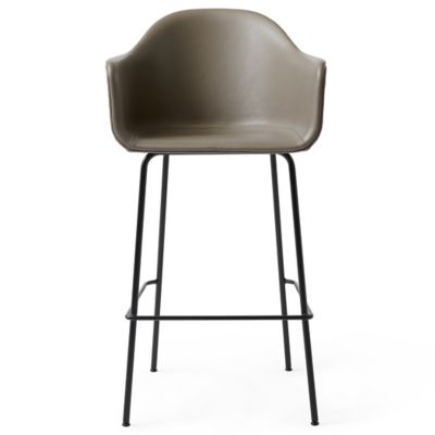 Audo Copenhagen Harbour Upholstered Bar/Counter Stool - Color: Brown - 9345