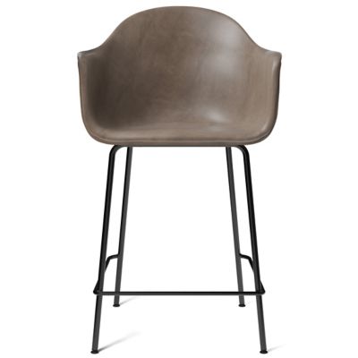 Audo Copenhagen Harbour Upholstered Bar/Counter Stool - Color: Brown - 9343